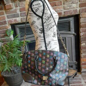 Dooney & Bourke Large Multi Domed Logo Satchel